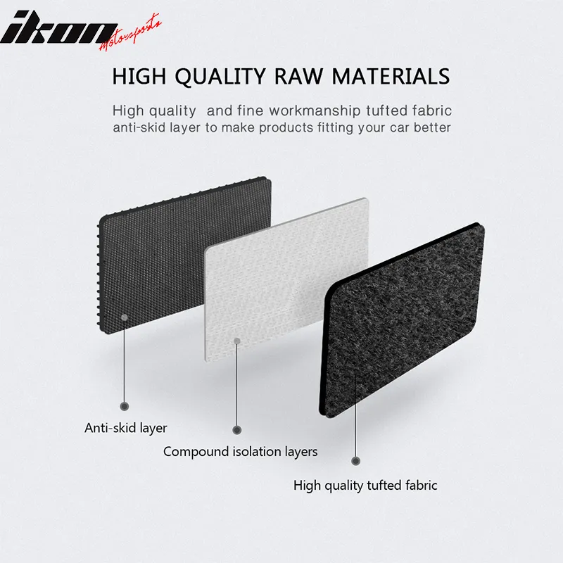 2007-2015 Audi Q7 Nylon Floor Mats Liner Front Rear Carpets Set