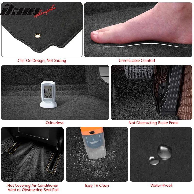 2014-2024 Toyota 4Runner Nylon Car Floor Mats Front Rear Carpets