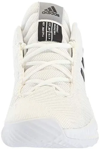 adidas Men's Pro Bounce 2018 Low Basketball Shoe, Black/Crystal White, 10.5 M US