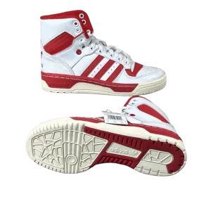 Adidas Women's Rivalry High 'White Scarlet' Basketball Shoes