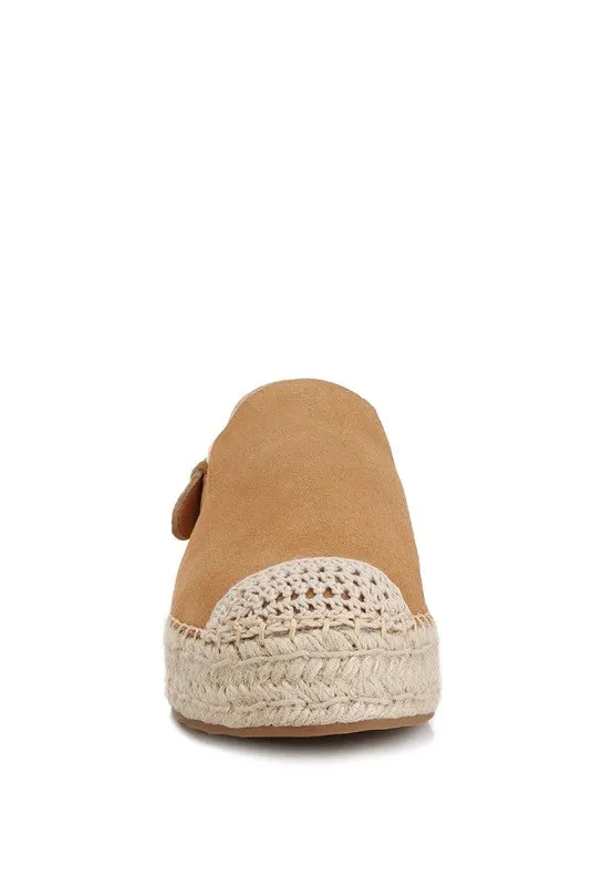 Affie Suede Slingback Strap Comfort Sandals