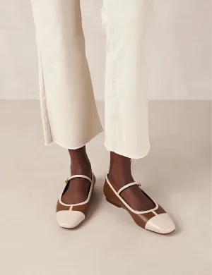 Agate Retro Tan Ballet Flats