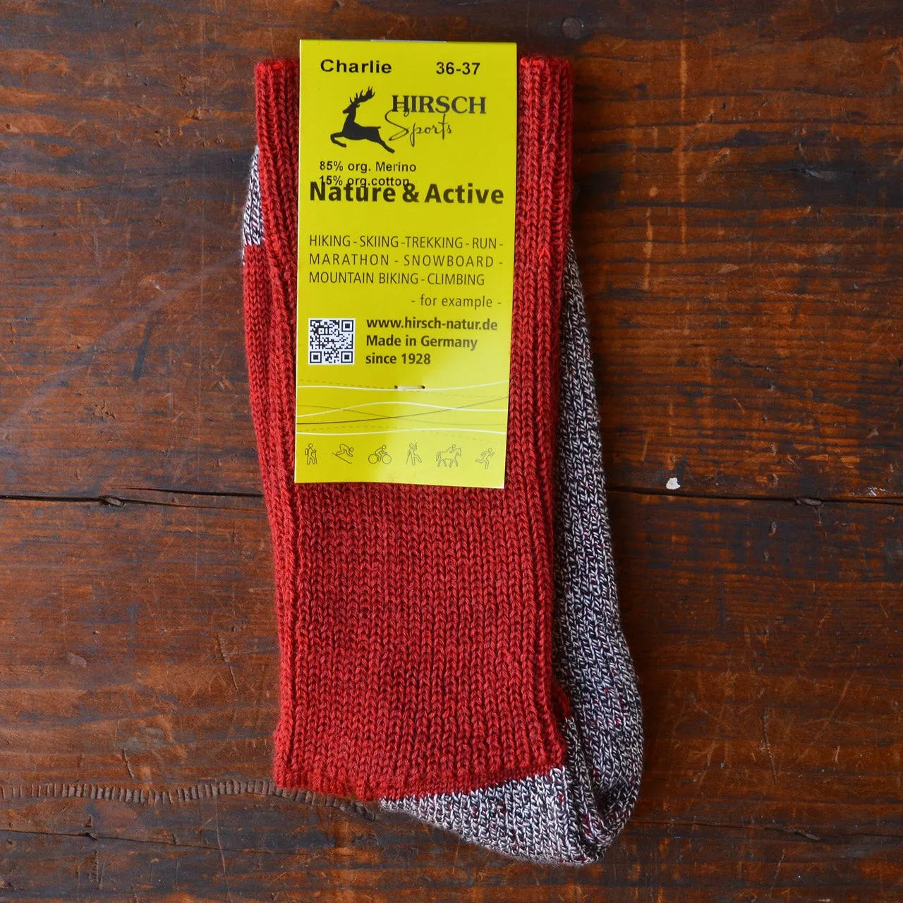 All Natural Tough Work/Trekking Socks (Adults 36-46)