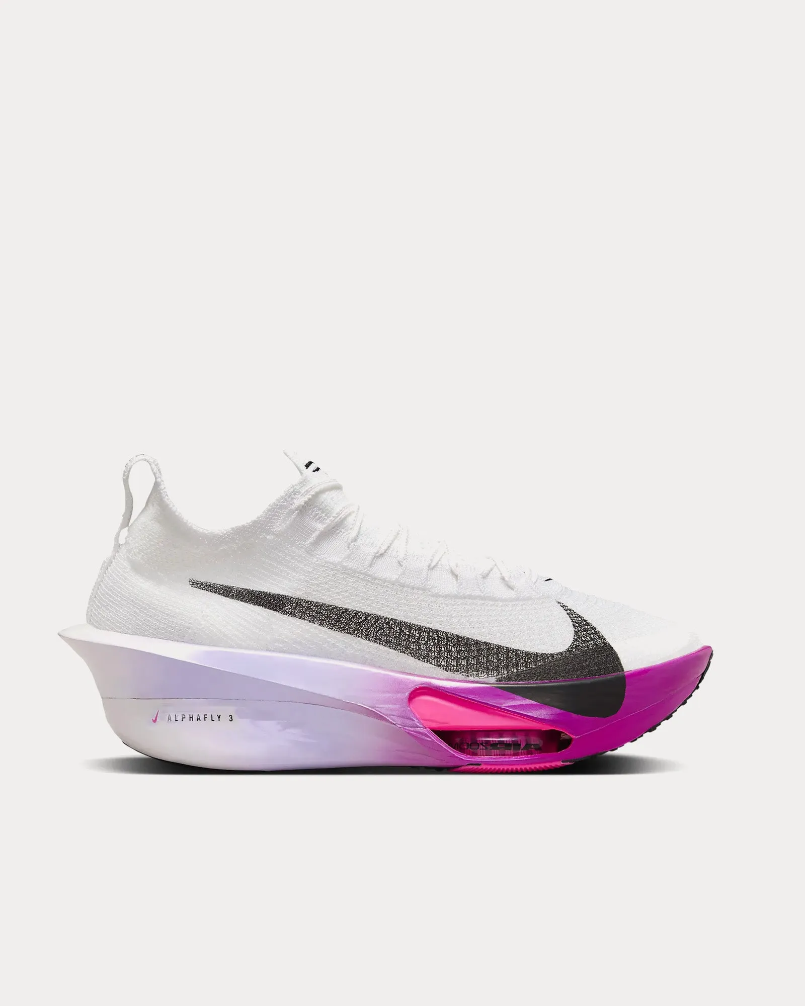 Alphafly 3 White / Purple Agate / Vivid Grape / Black Running Shoes