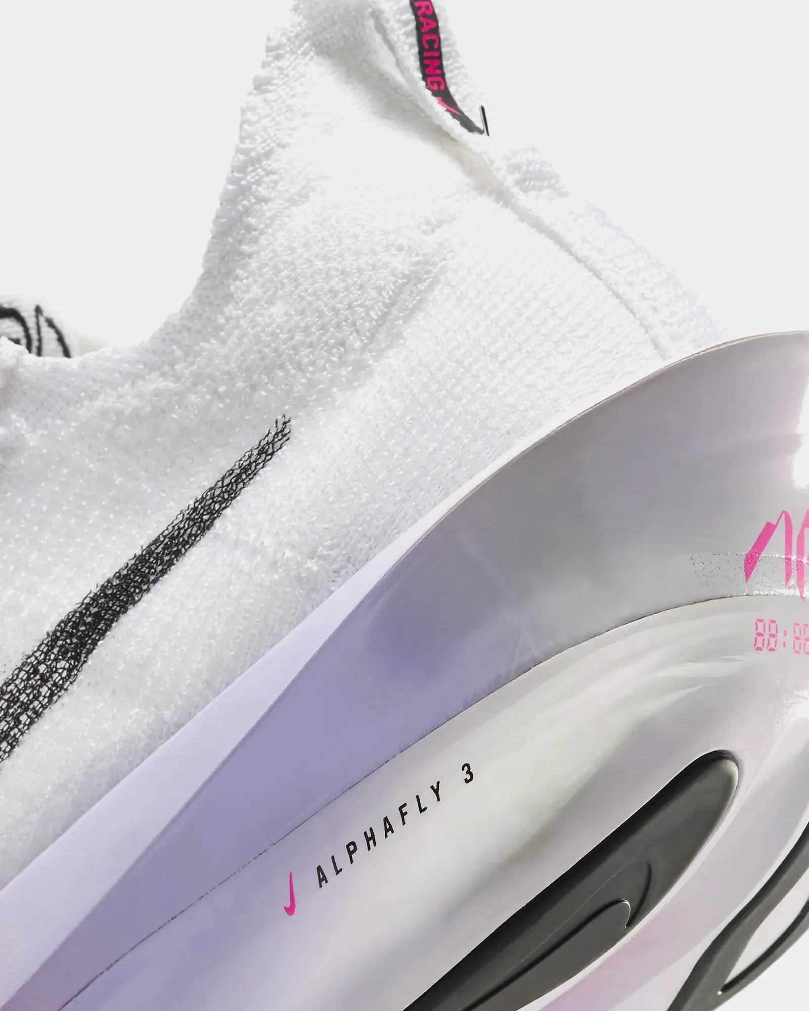 Alphafly 3 White / Purple Agate / Vivid Grape / Black Running Shoes