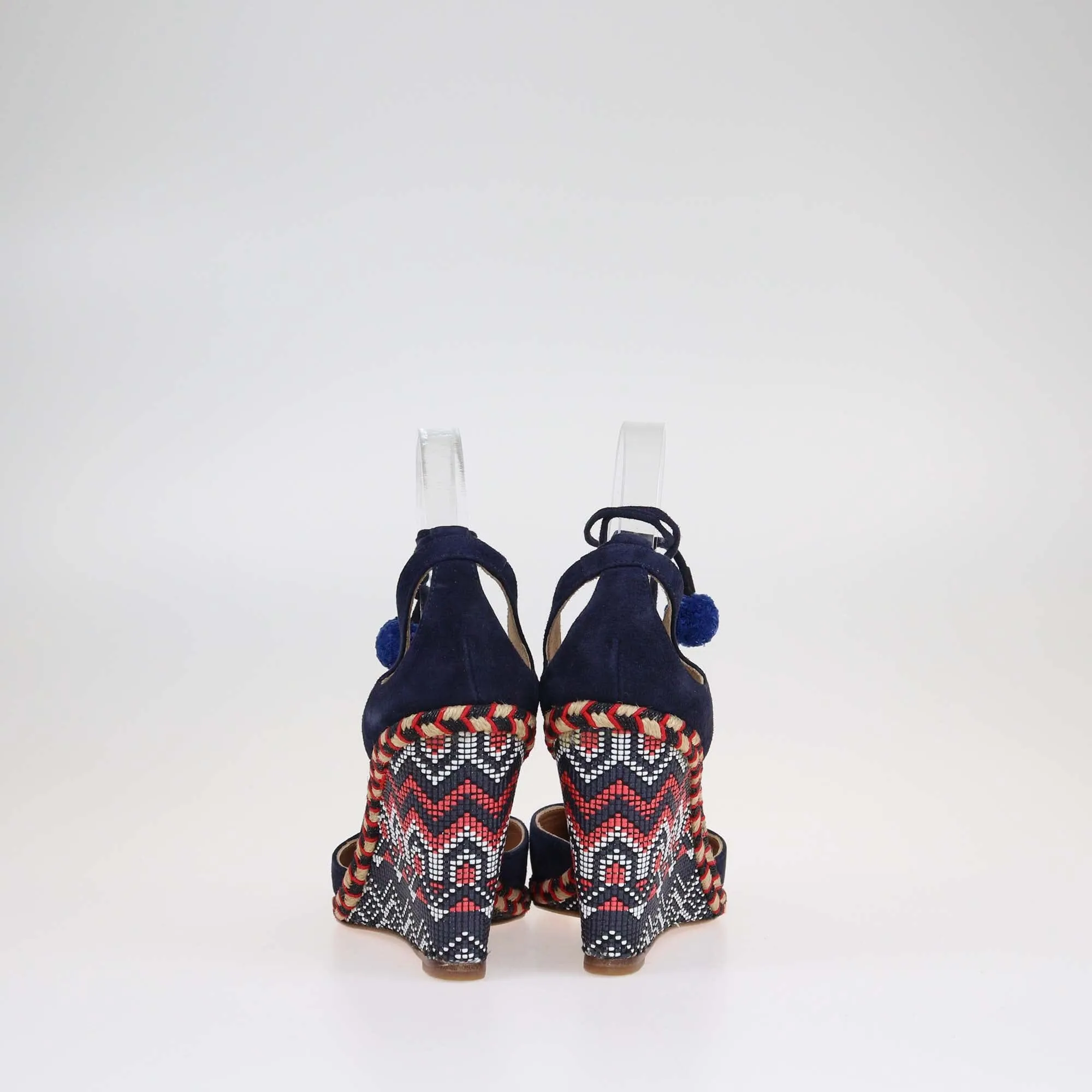 Aquazzura Multicolor Palm Beach Wedge Sandals