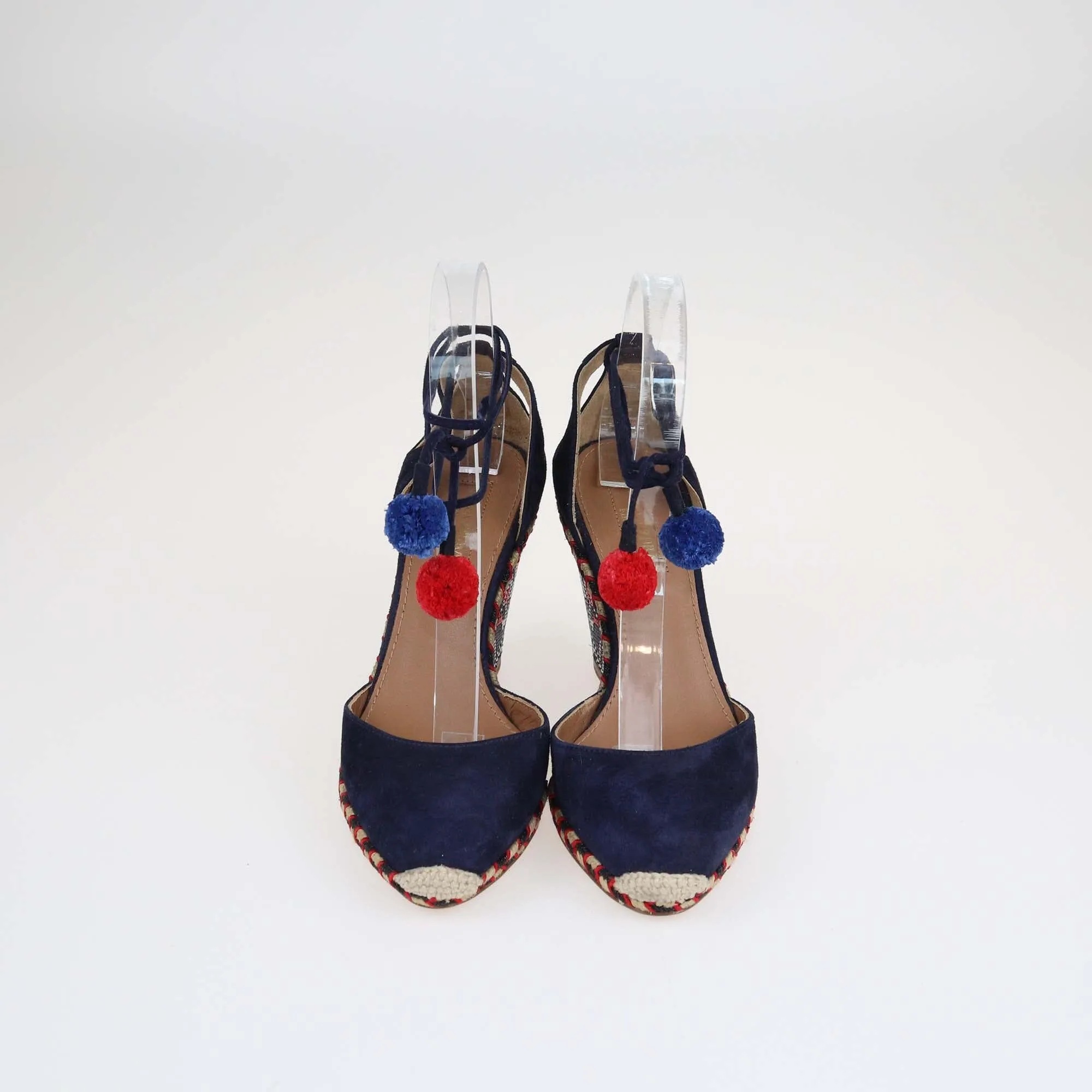 Aquazzura Multicolor Palm Beach Wedge Sandals