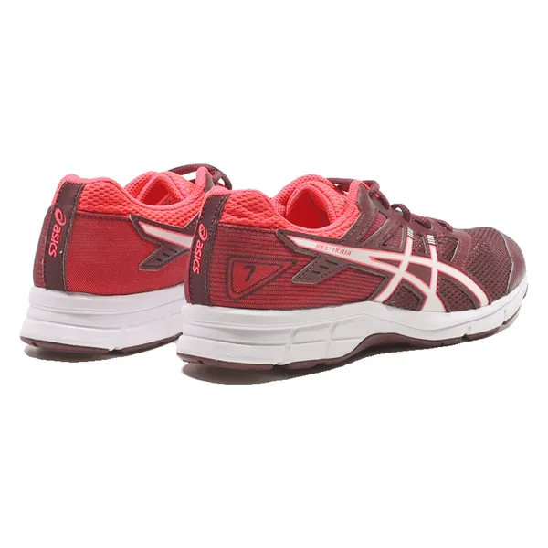 ASICS GEL-IKAIA Sneaker Trainers Maroon Synthetic Womens UK 3.5