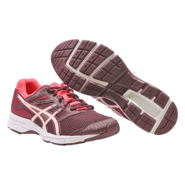 ASICS GEL-IKAIA Sneaker Trainers Maroon Synthetic Womens UK 3.5