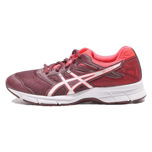 ASICS GEL-IKAIA Sneaker Trainers Maroon Synthetic Womens UK 3.5