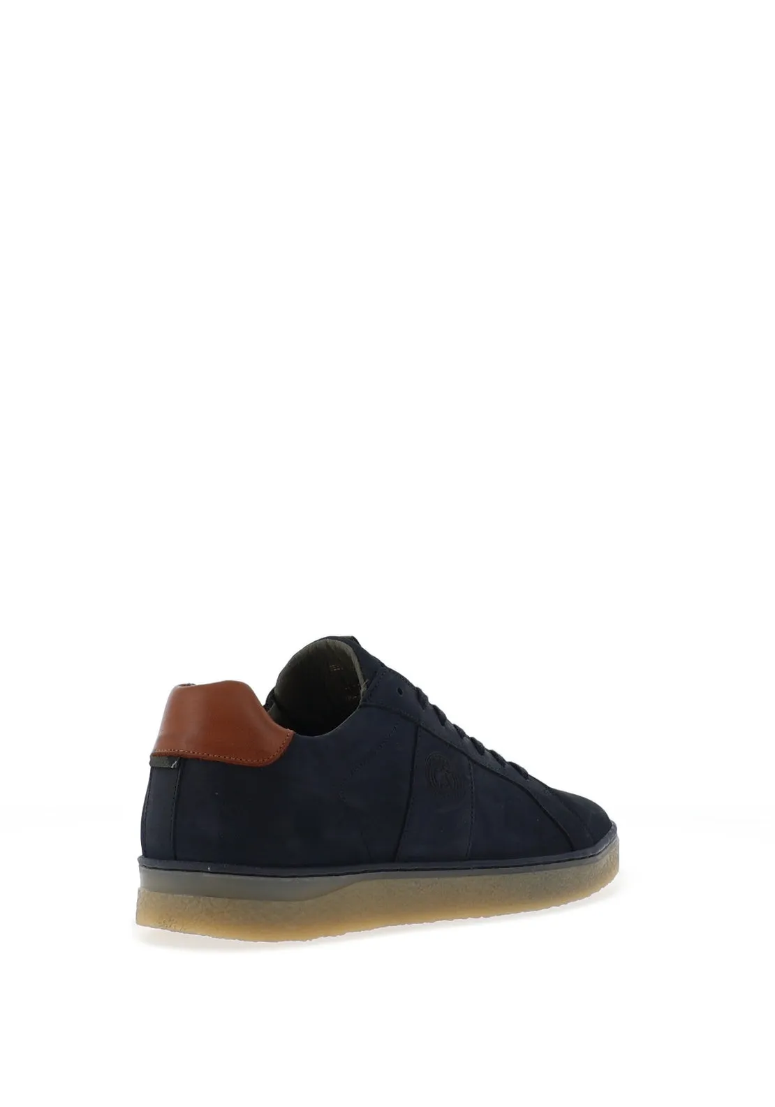 Barbour Reflect Leather Trainers, Navy
