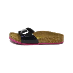 Birkenstock Slip-On Shoes Leather Black Colour For Kids