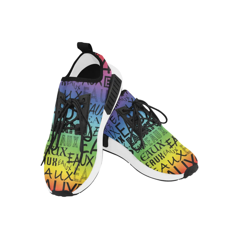 BLACK ALLEAUXVER EAUX MEN'S RUNNING SHOES