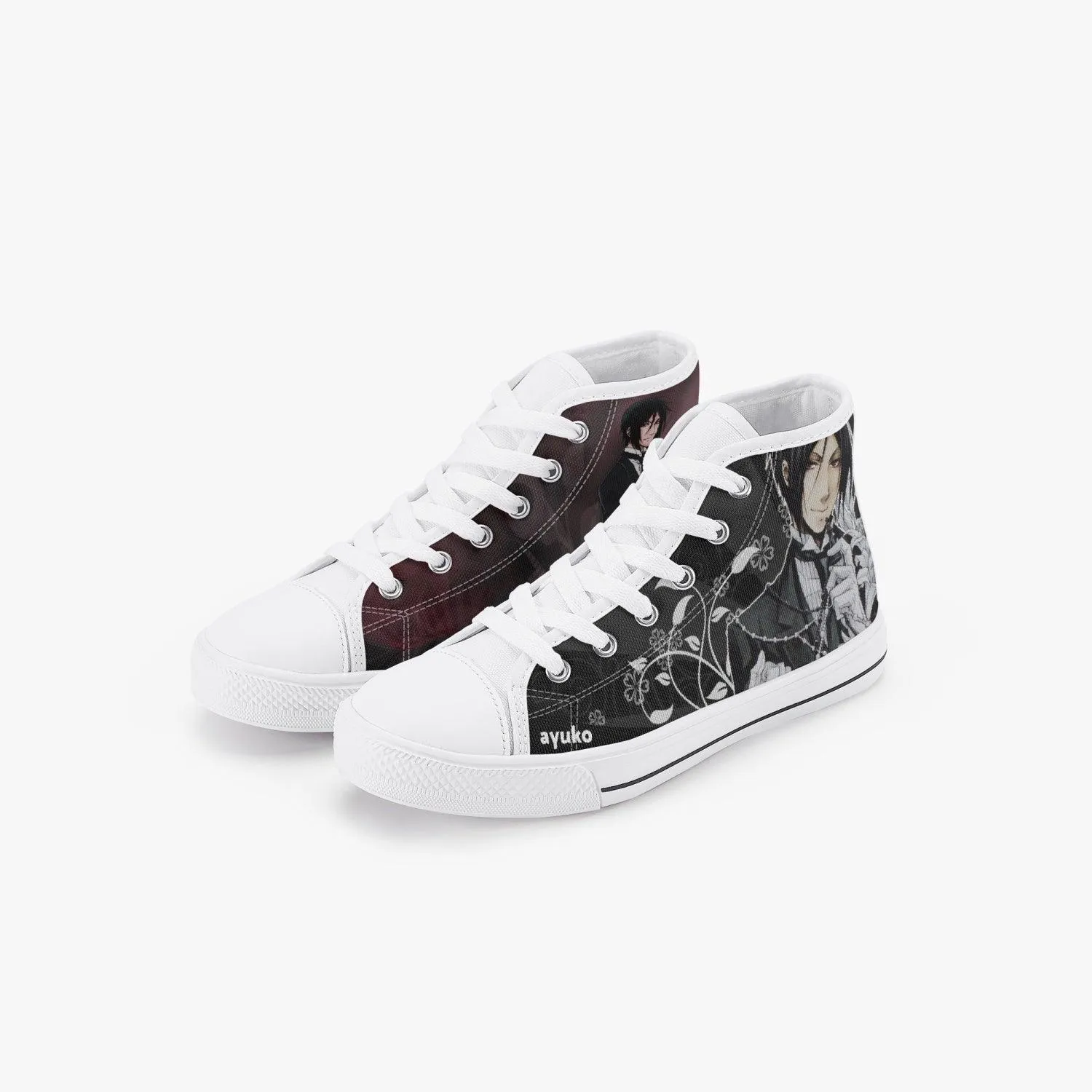 Black Butler Sebastian Michaelis Kids A-Star High Anime Shoes