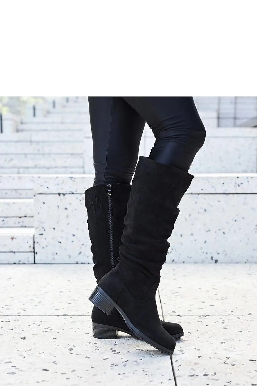 Black creased Angelico boots