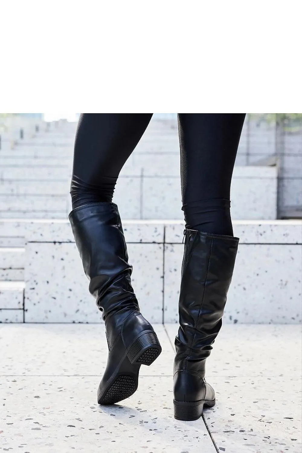 Black creased Angelico boots