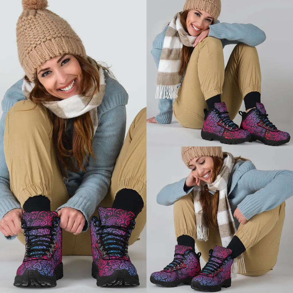Bohemian Rainbow Women's Alpine Boots