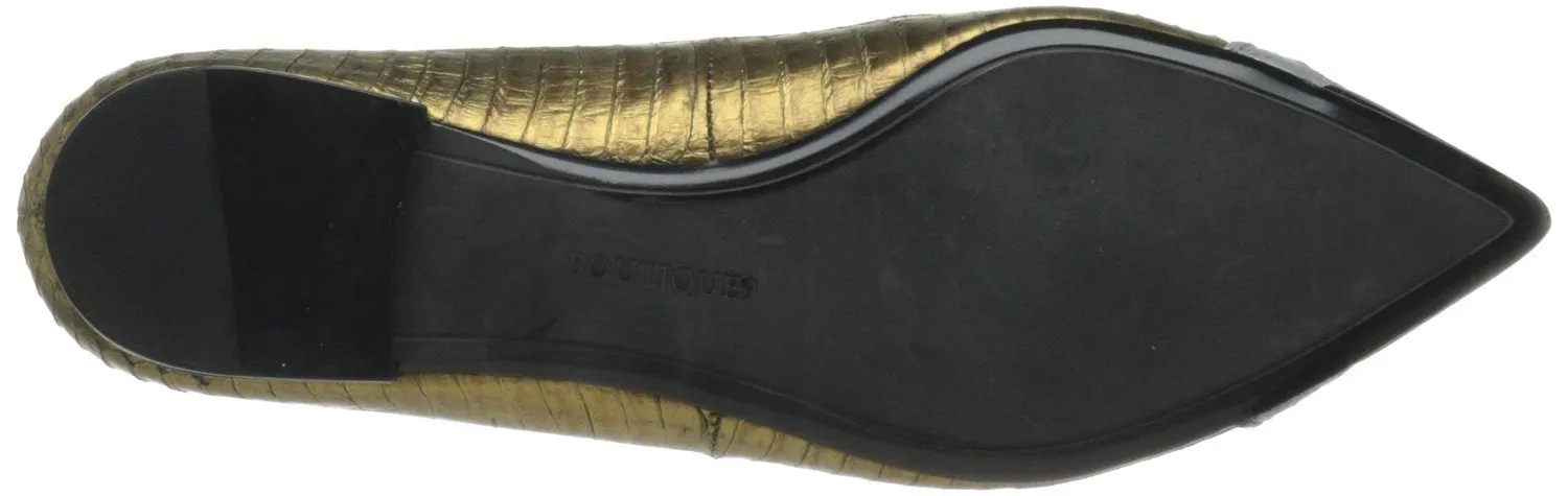 Boutique 9 Neeko5 Ballet Gold/Silver Flat (Women)