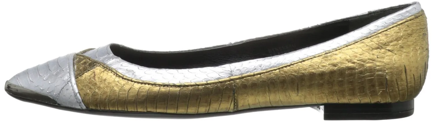 Boutique 9 Neeko5 Ballet Gold/Silver Flat (Women)