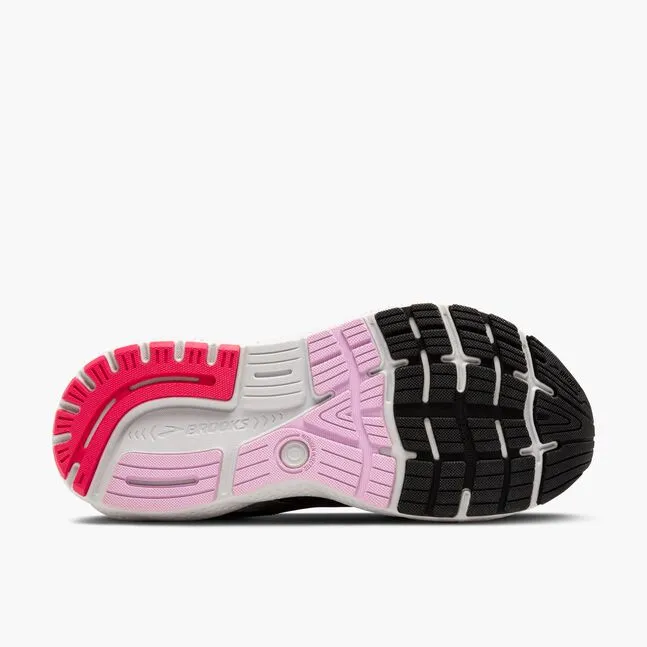 Brooks Ghost 16 (Women's) - Black/Ebony/Raspberry