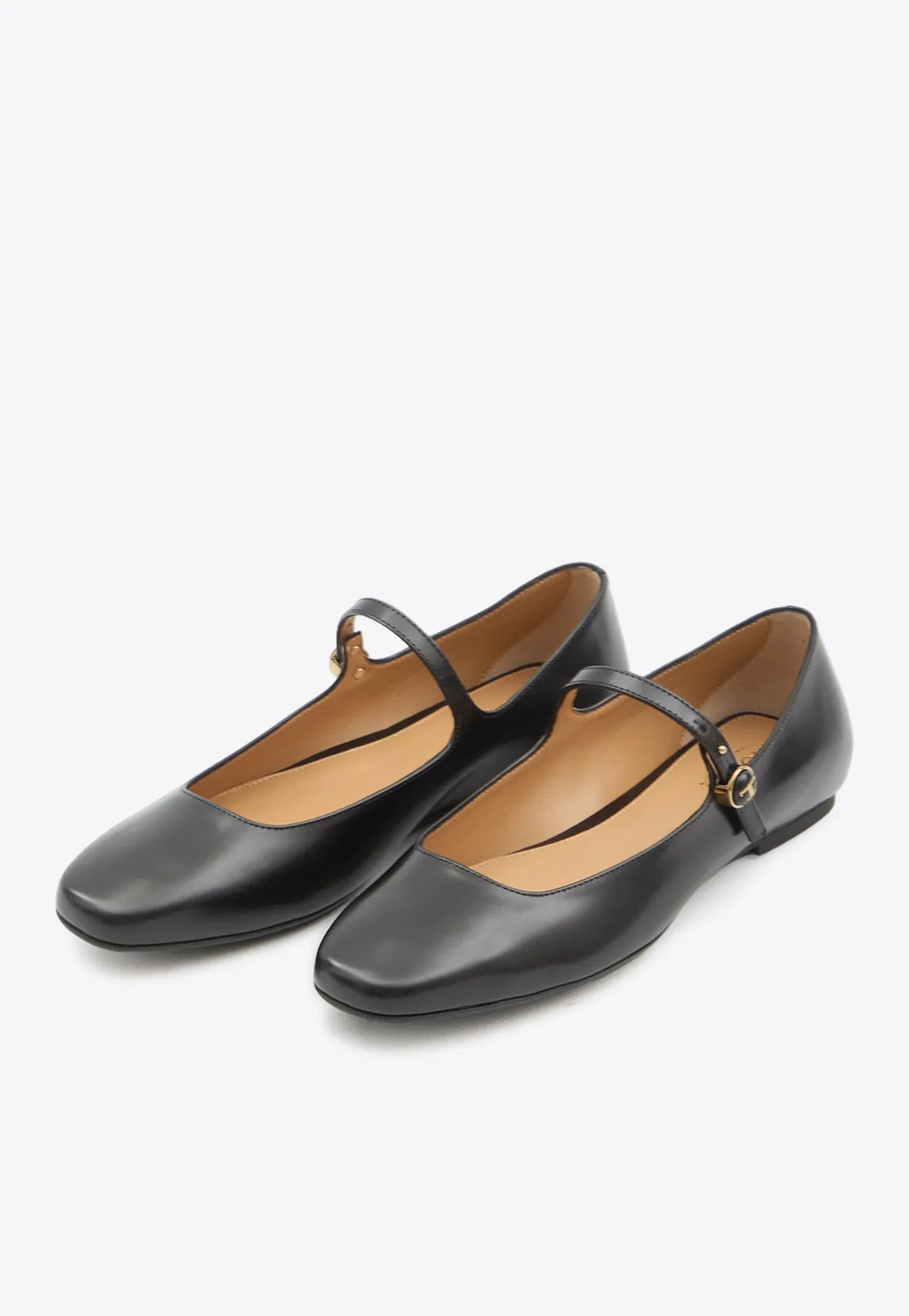 Calf Leather Ballet Flats