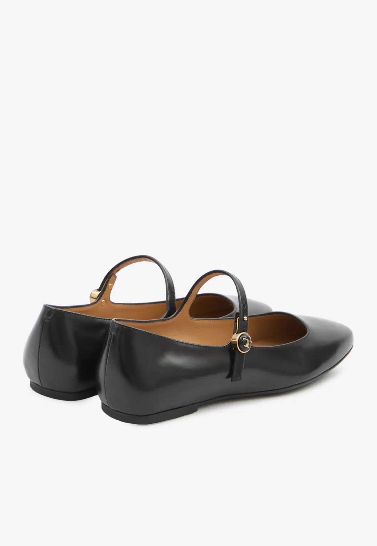 Calf Leather Ballet Flats