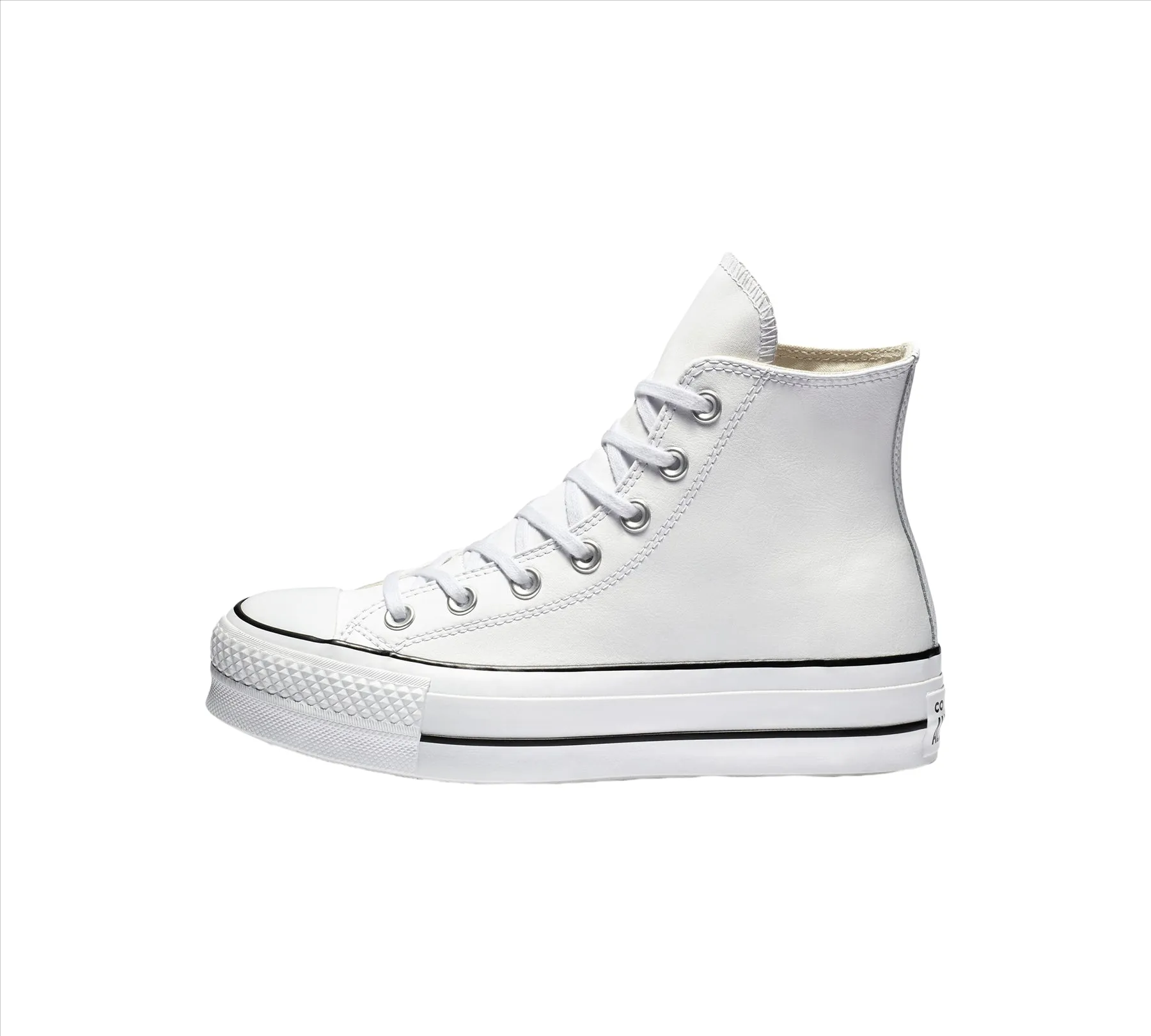 Converse Chuck Taylor All Star Platform Leather 561676C Shoes White UK 3-8