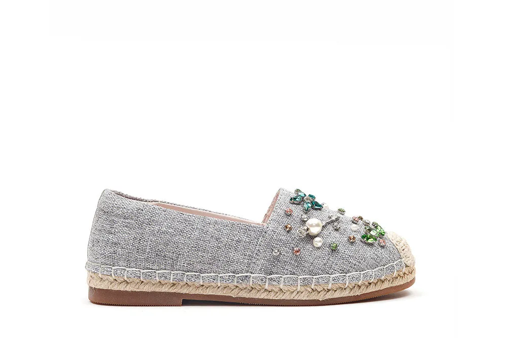 Crystal Embellished Espadrilles