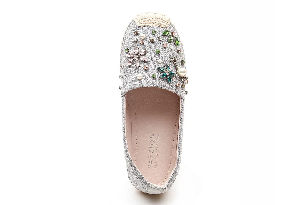 Crystal Embellished Espadrilles