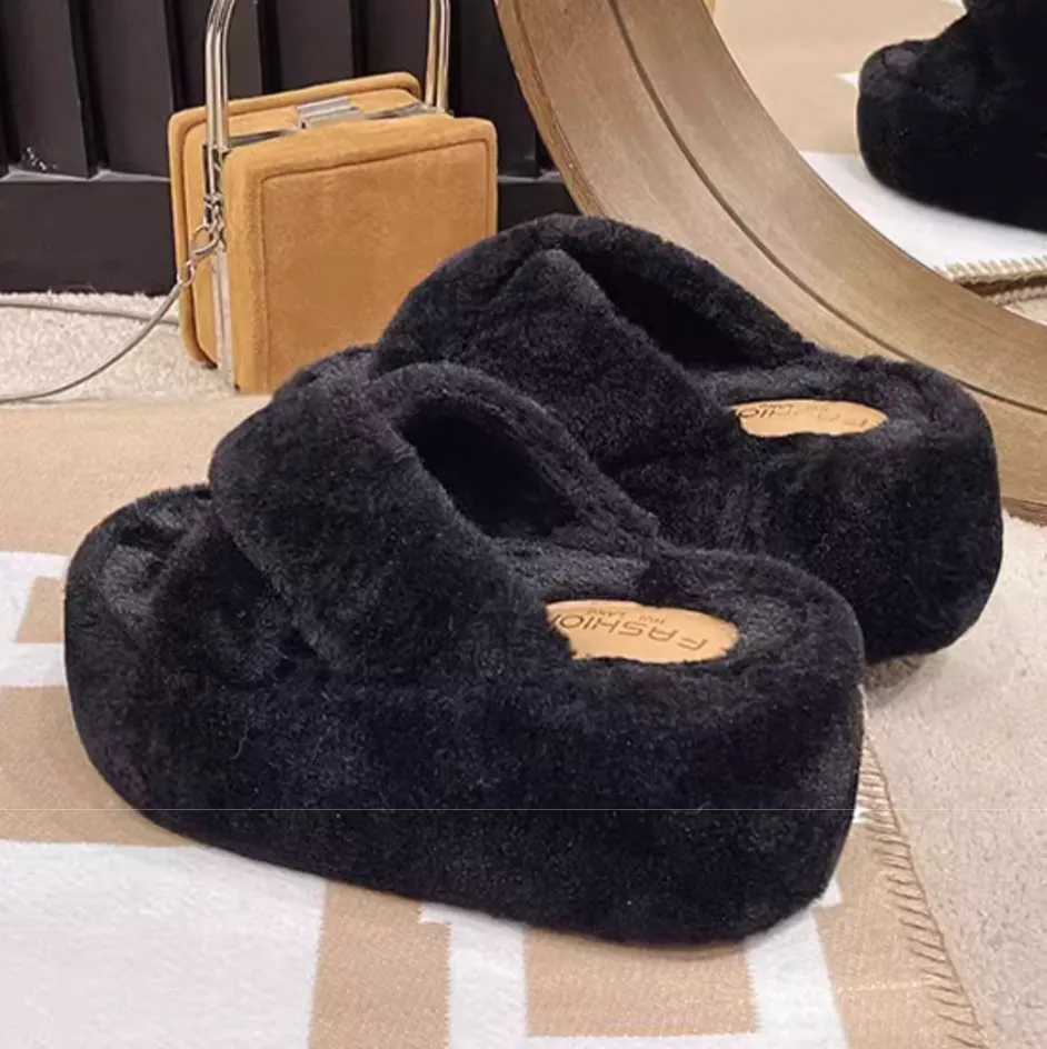 Cute Rabbit Plush Cross Cotton Slipper