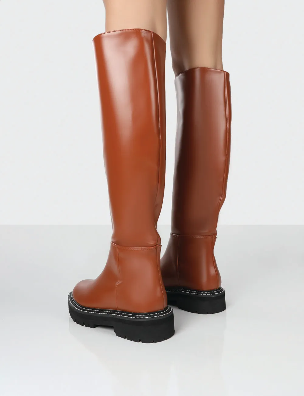 Dana Tan Pu Knee High Boots