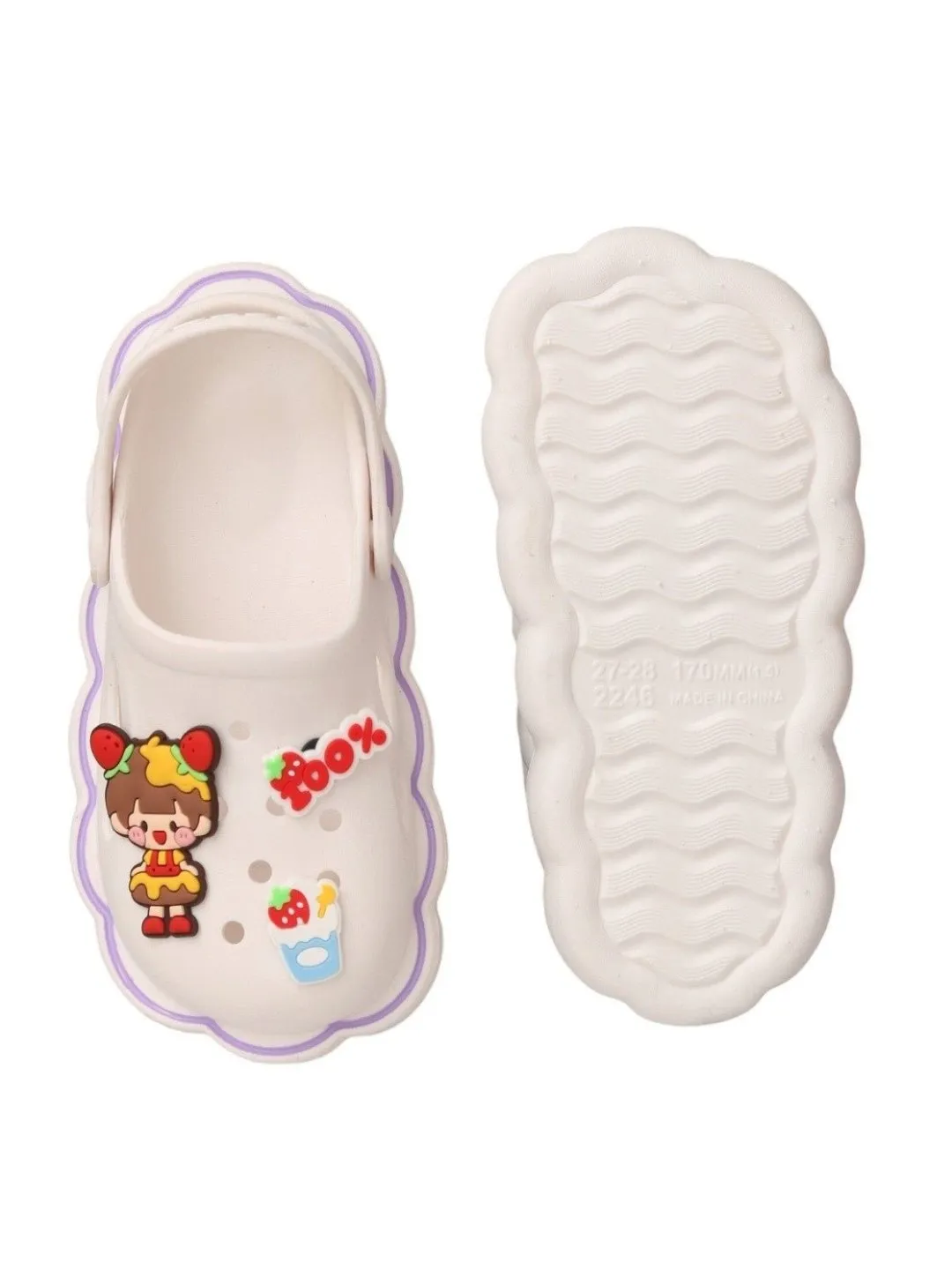 Delighful Strawberry Milkshake Clogs For Girls