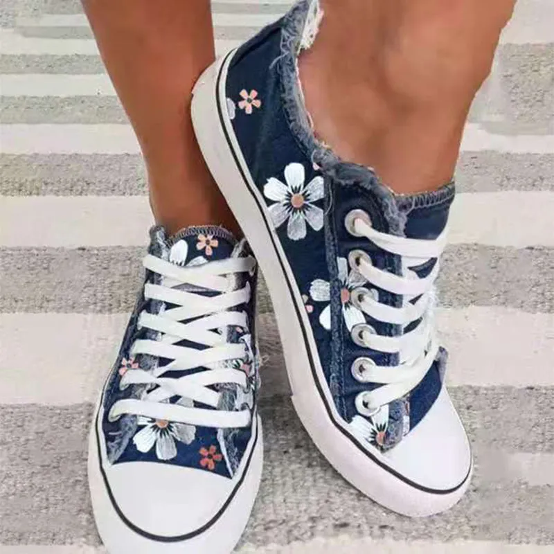 Denim canvas shoes - comfortable and stylish