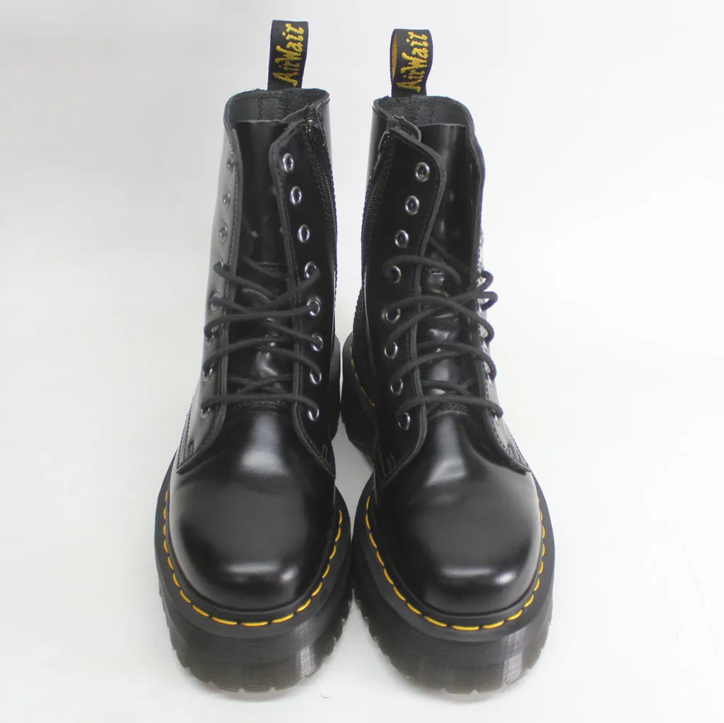 Dr. Martens Jadon Black Unisex Leather Mid-calf 8-eye Boots - UK 4