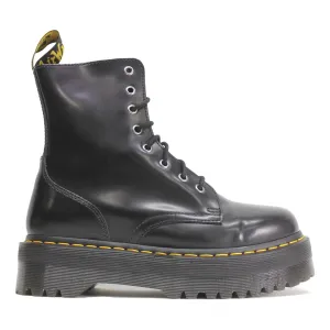 Dr. Martens Jadon Black Unisex Leather Mid-calf 8-eye Boots - UK 6.5