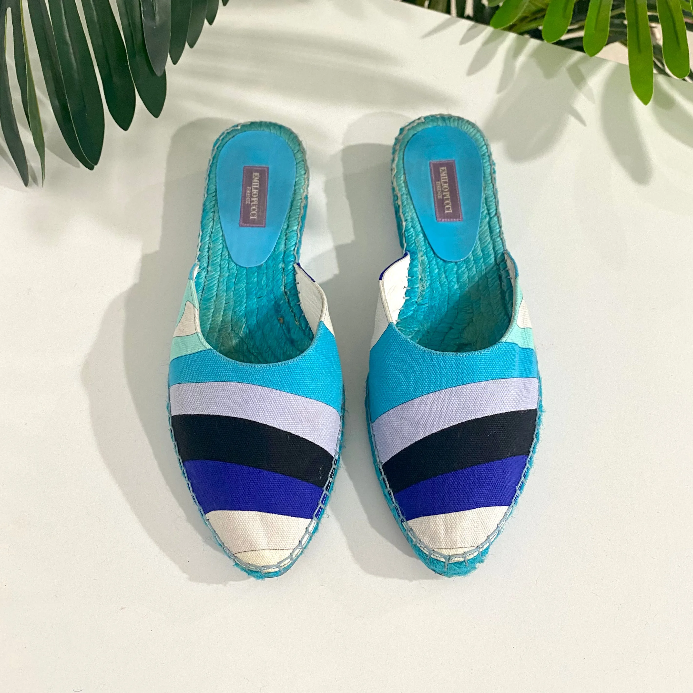 Emilio Pucci Blue Print Espadrilles
