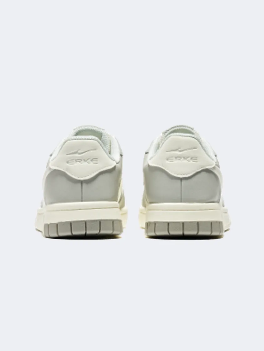 Erke Skateboard Women Lifestyle Shoes Cream White