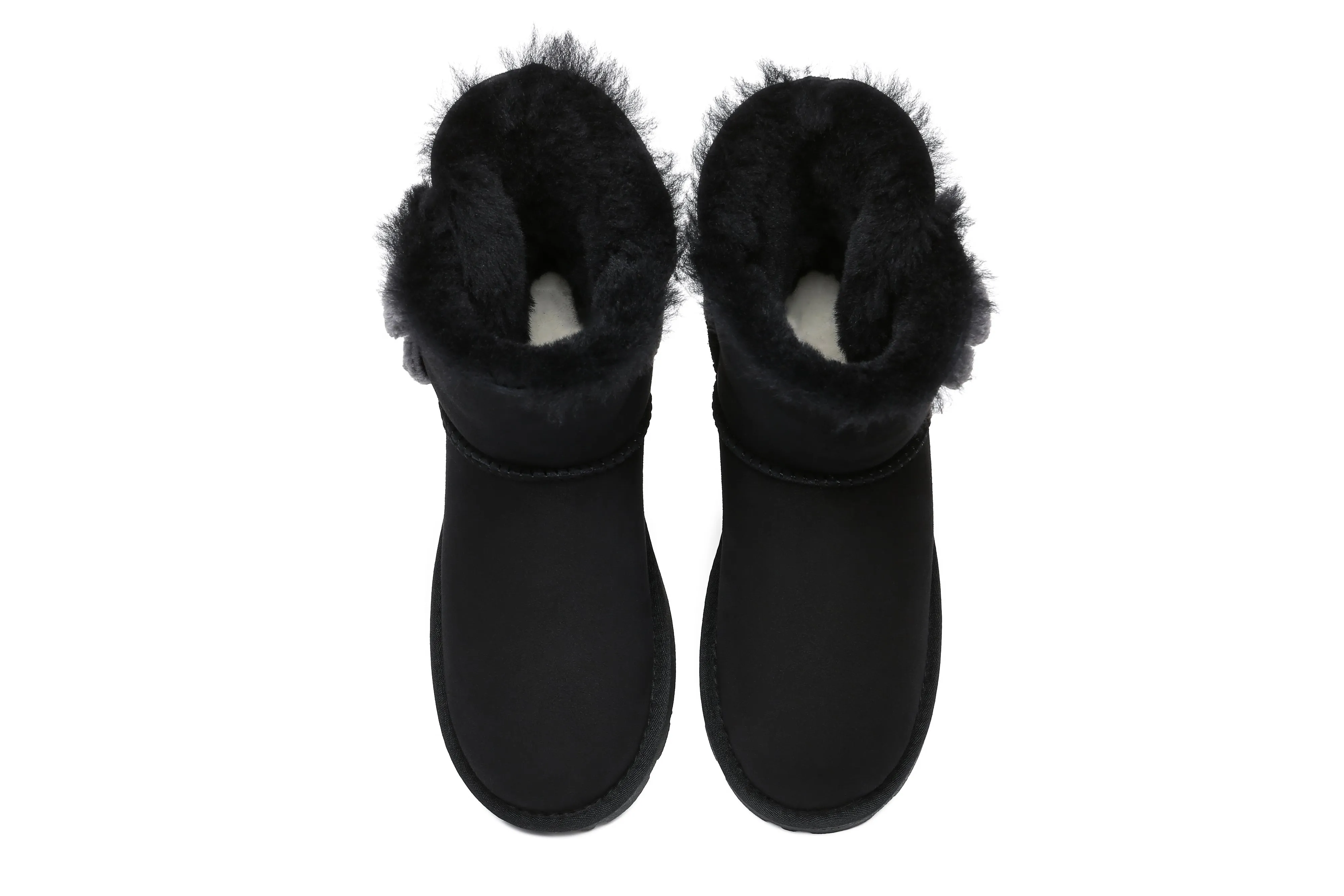 EVERAU® Mini Sheepskin Twin Button Boots Espina