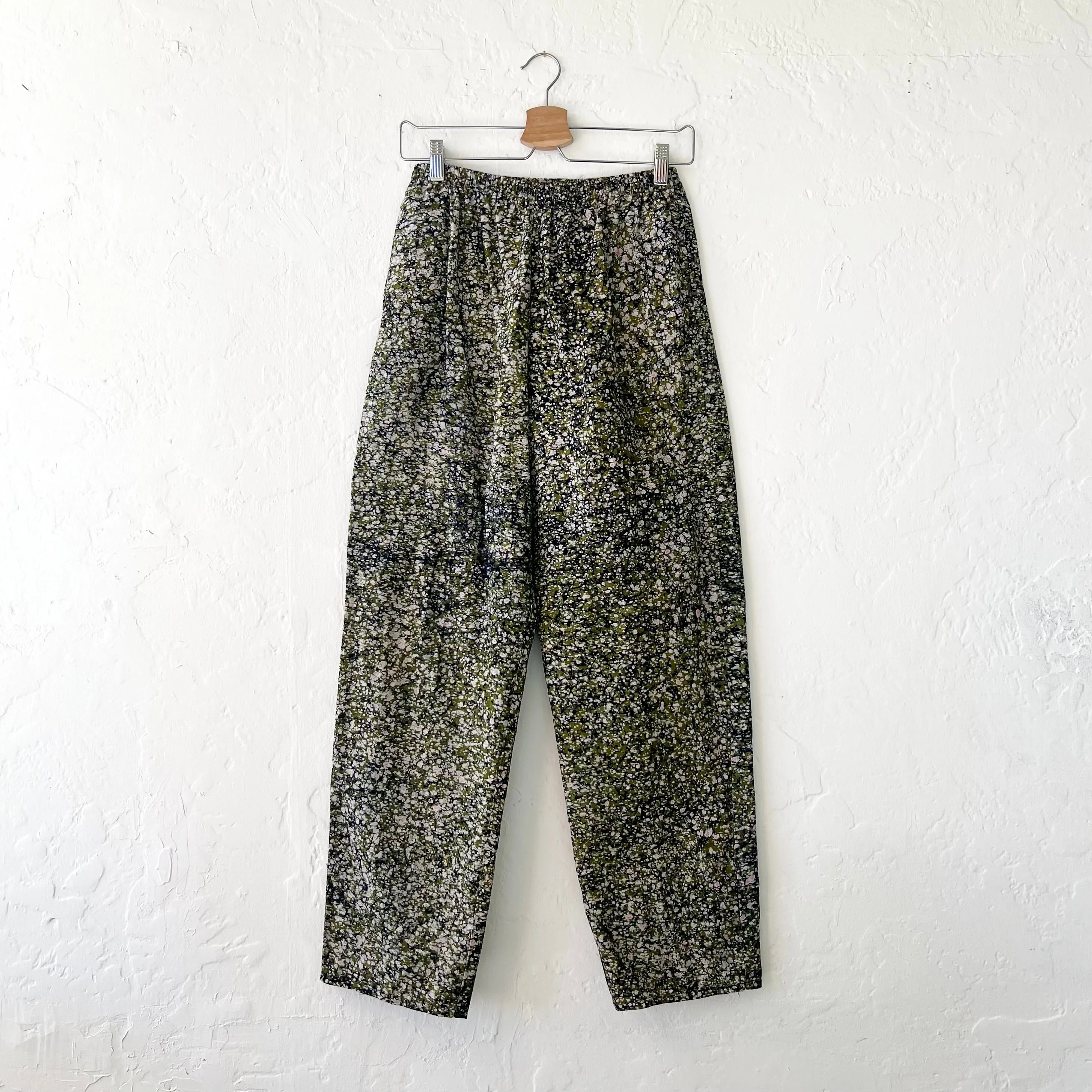 Fahari Bazaar | Lazy Pants in Green & Pink Speckle