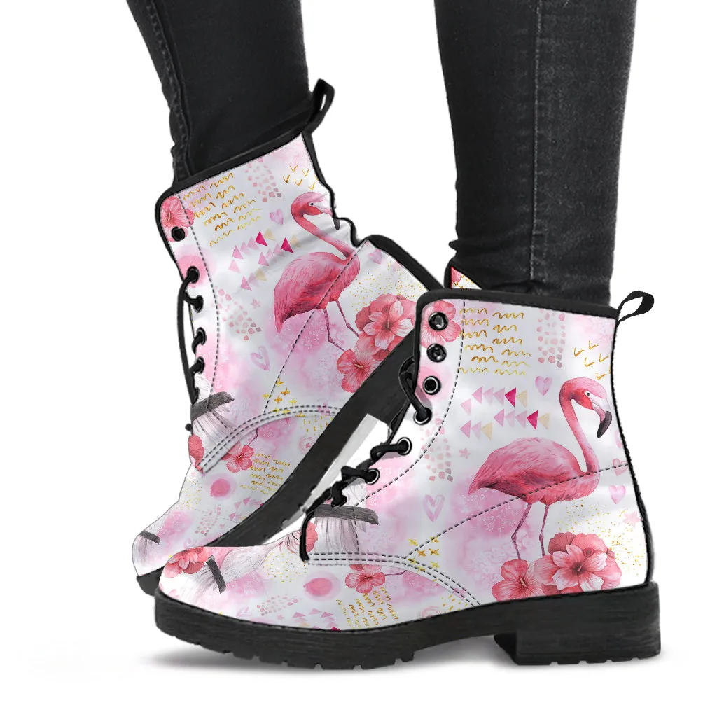 Flamingo Parrot Women's Vegan Leather Boots