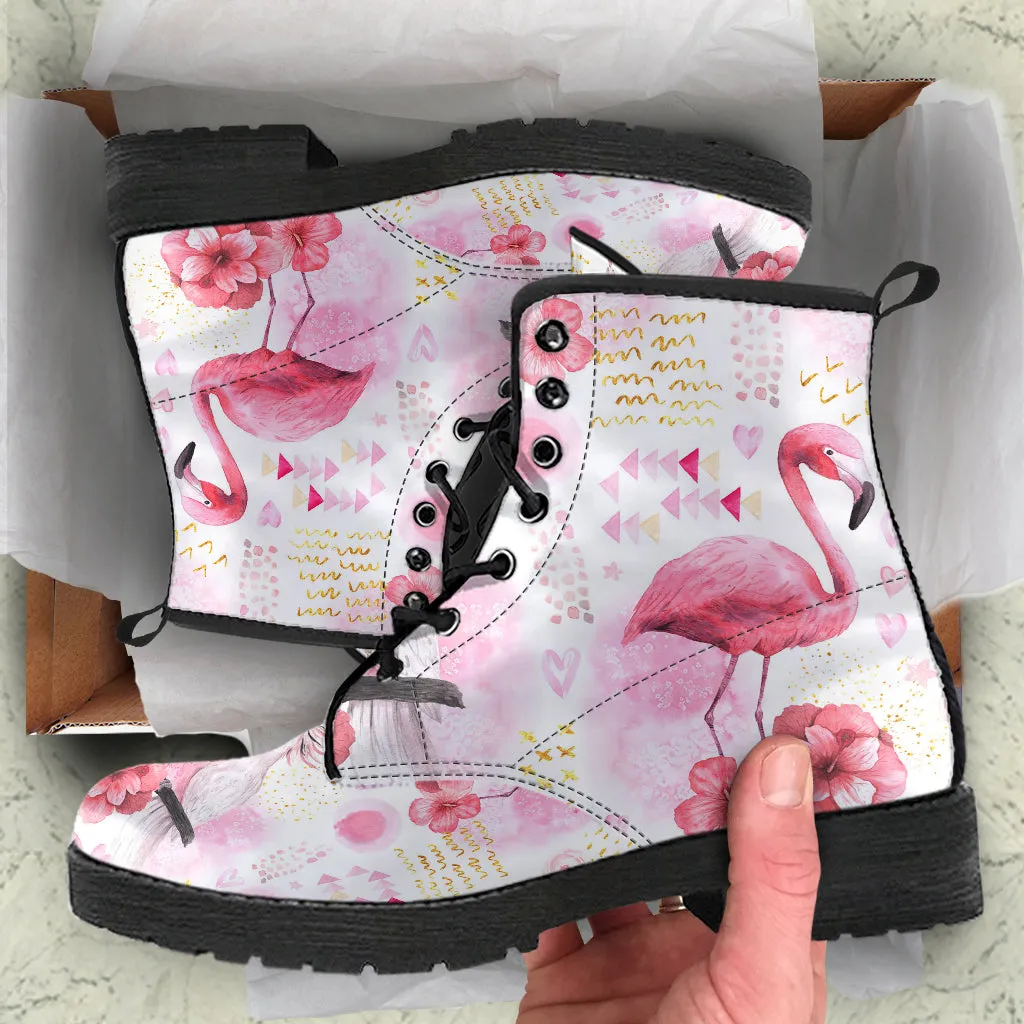Flamingo Parrot Women's Vegan Leather Boots