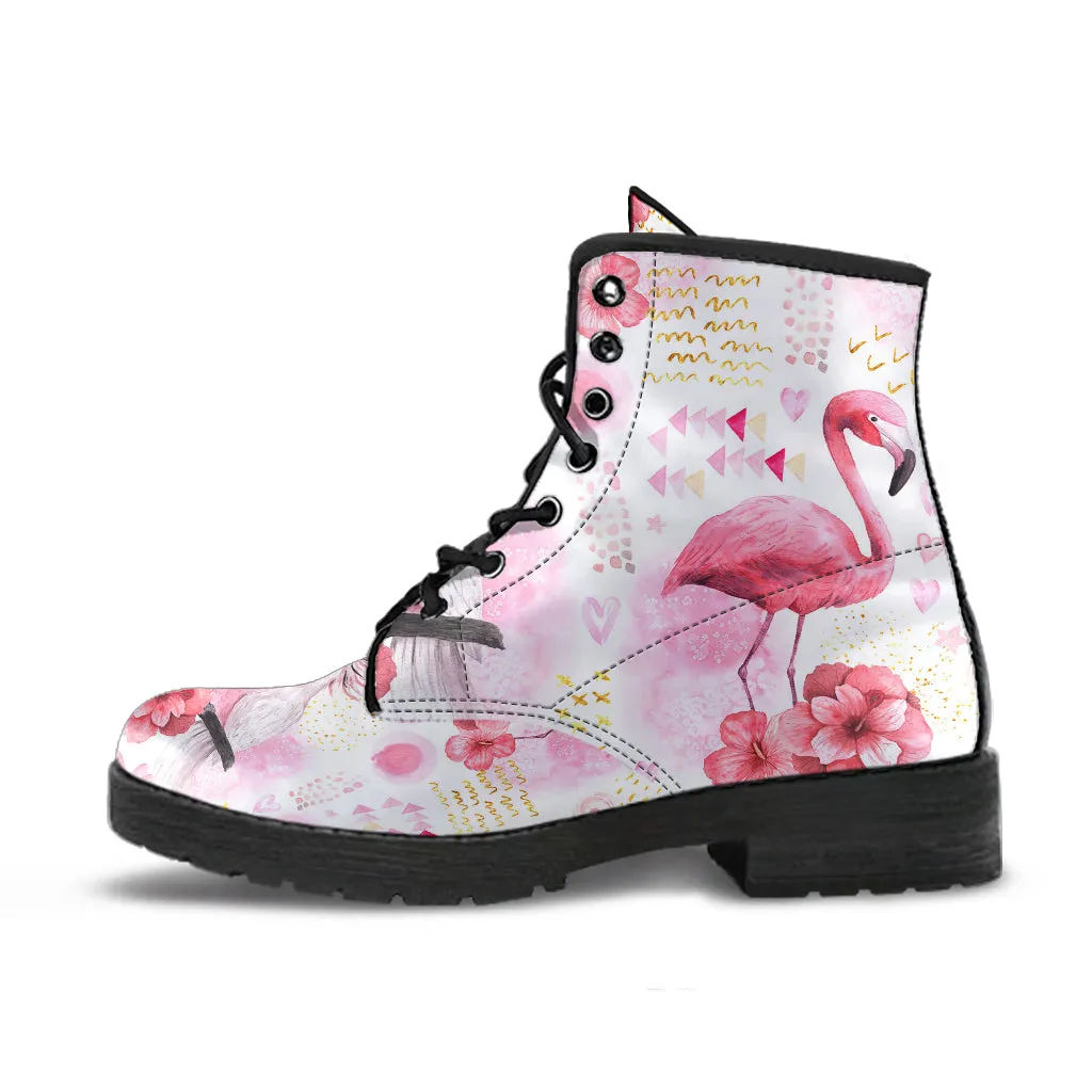 Flamingo Parrot Women's Vegan Leather Boots