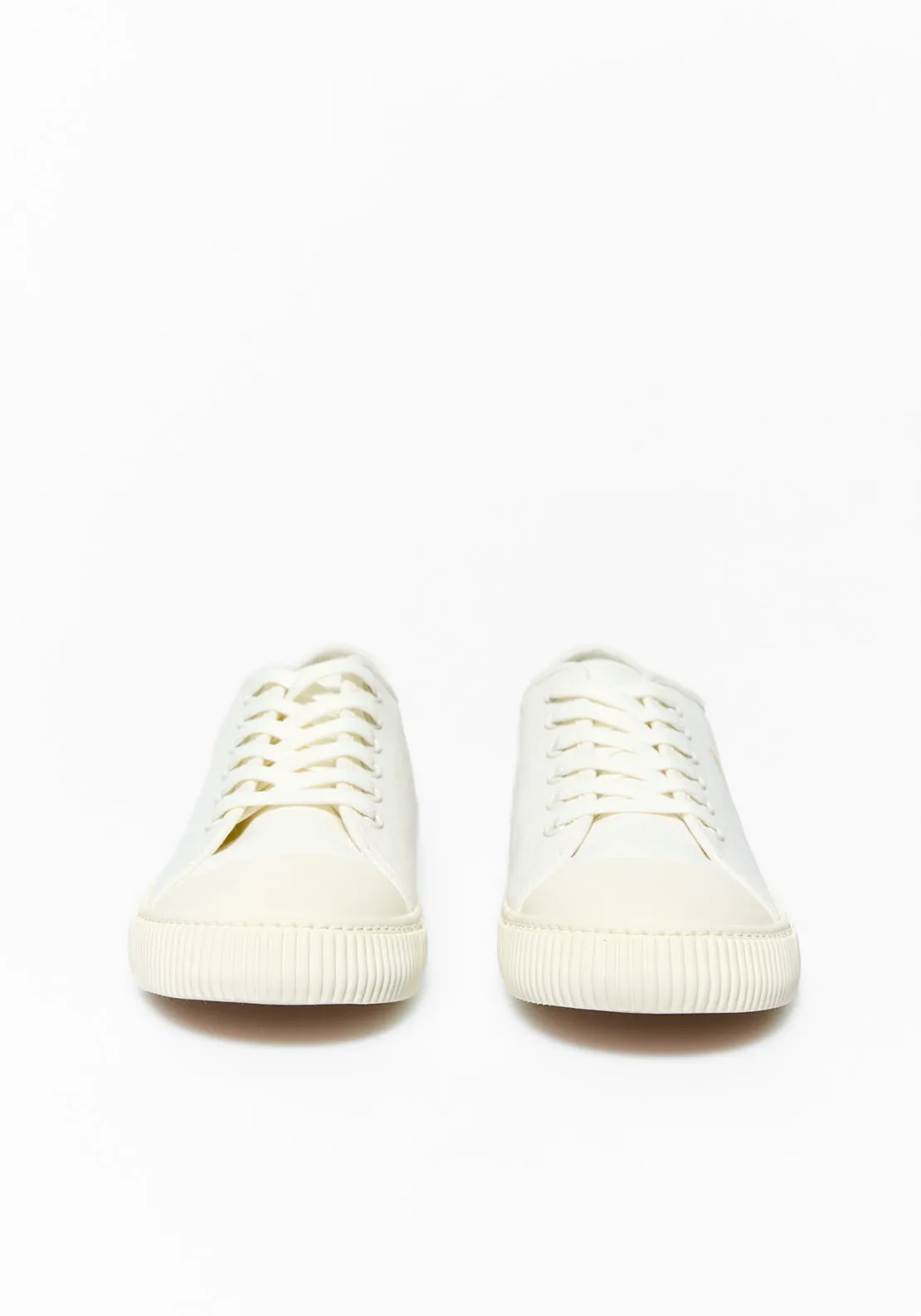 Flowers canvas trainers - Ecru