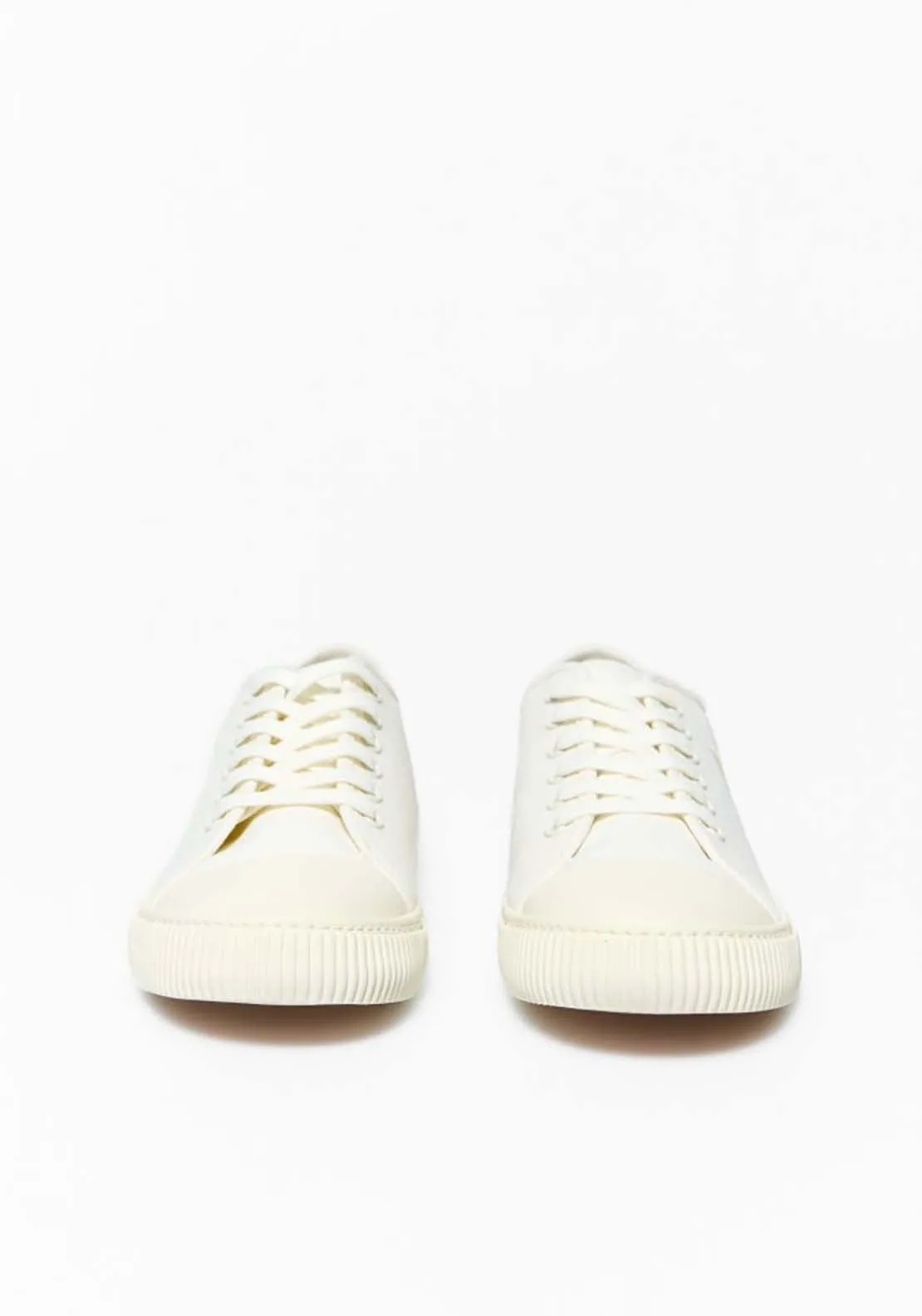 Flowers canvas trainers - Ecru