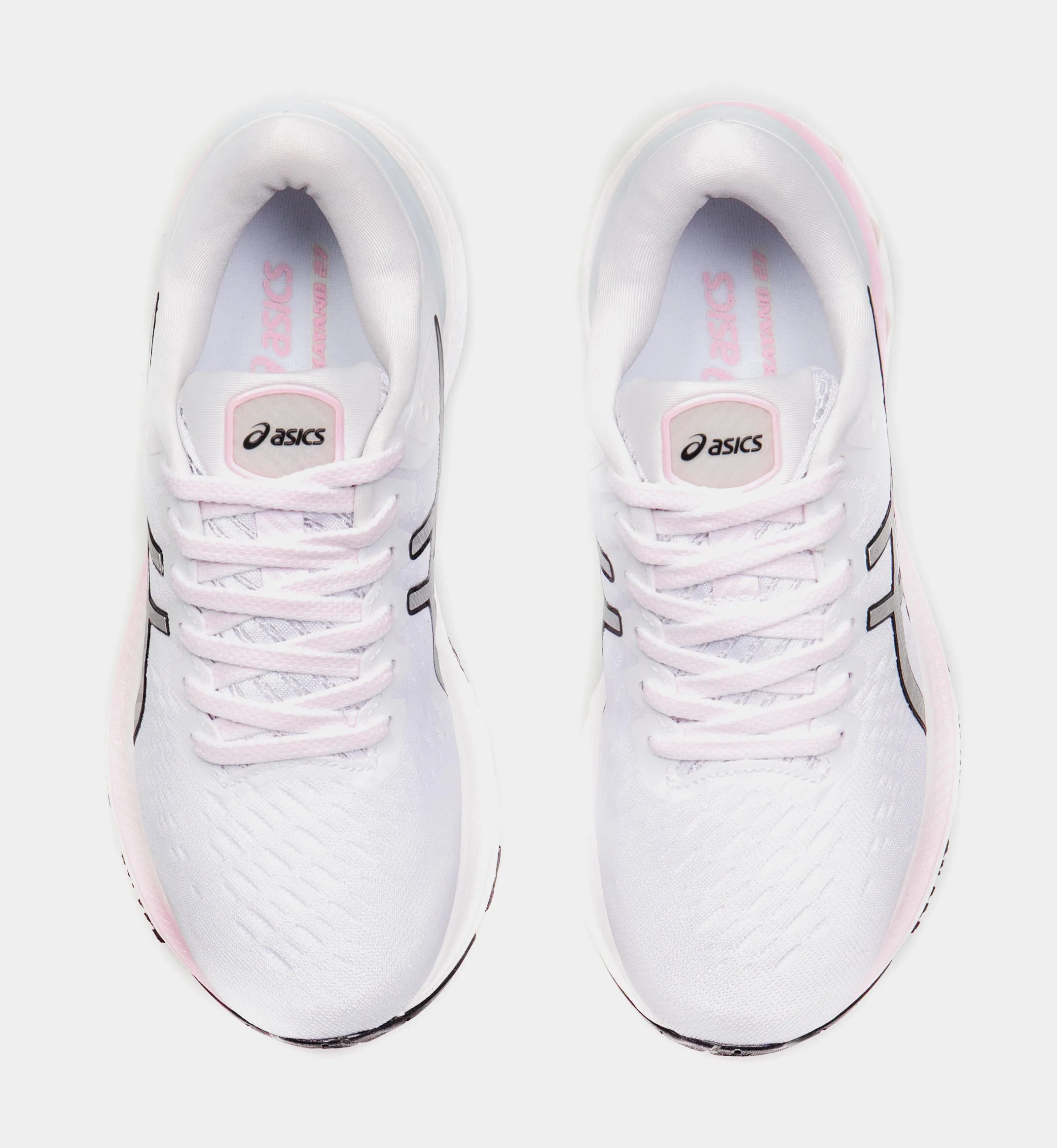 Gel Kayano 27 Womens Running Shoes (White/Pink)