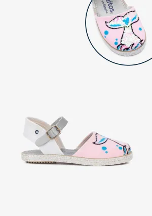 Girl's Mermaid Sequins Espadrilles