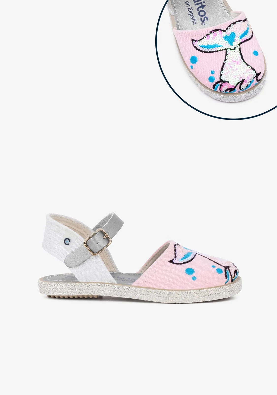 Girl's Mermaid Sequins Espadrilles