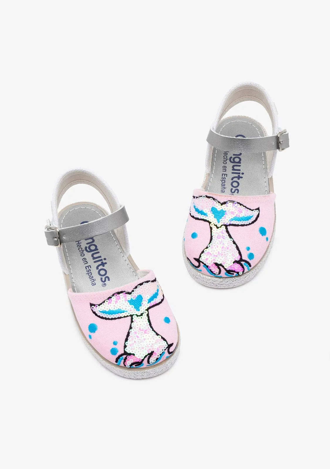 Girl's Mermaid Sequins Espadrilles