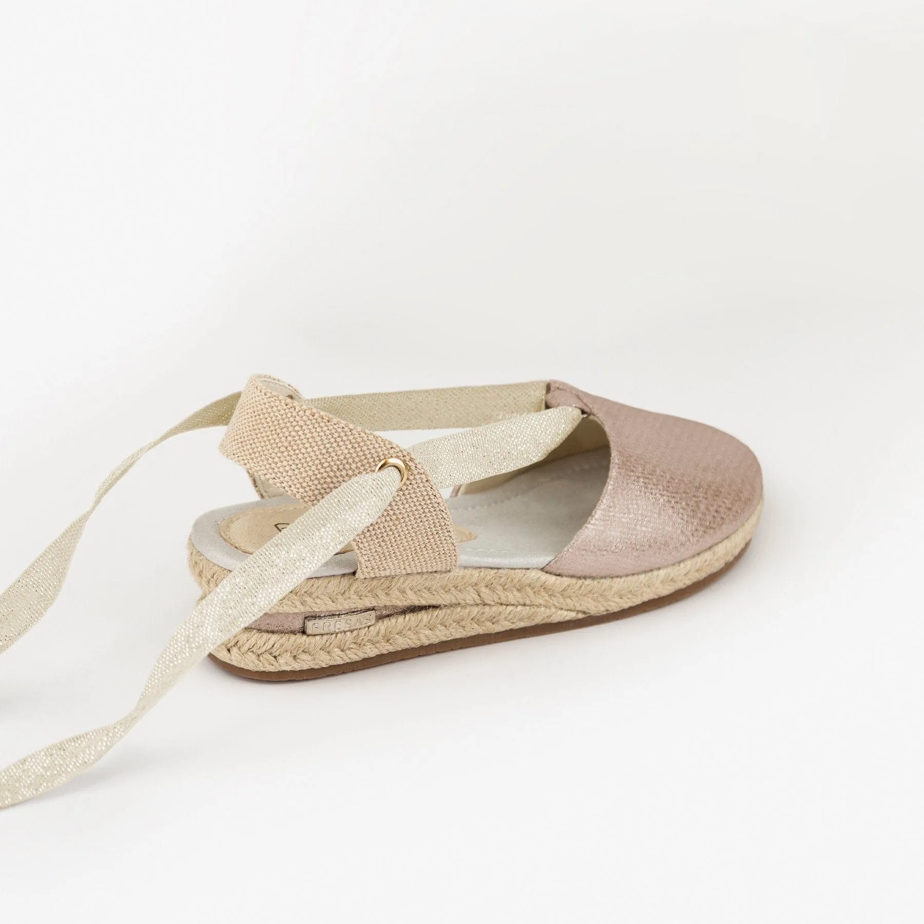 Girl's Pink Wedge Canvas Espadrilles