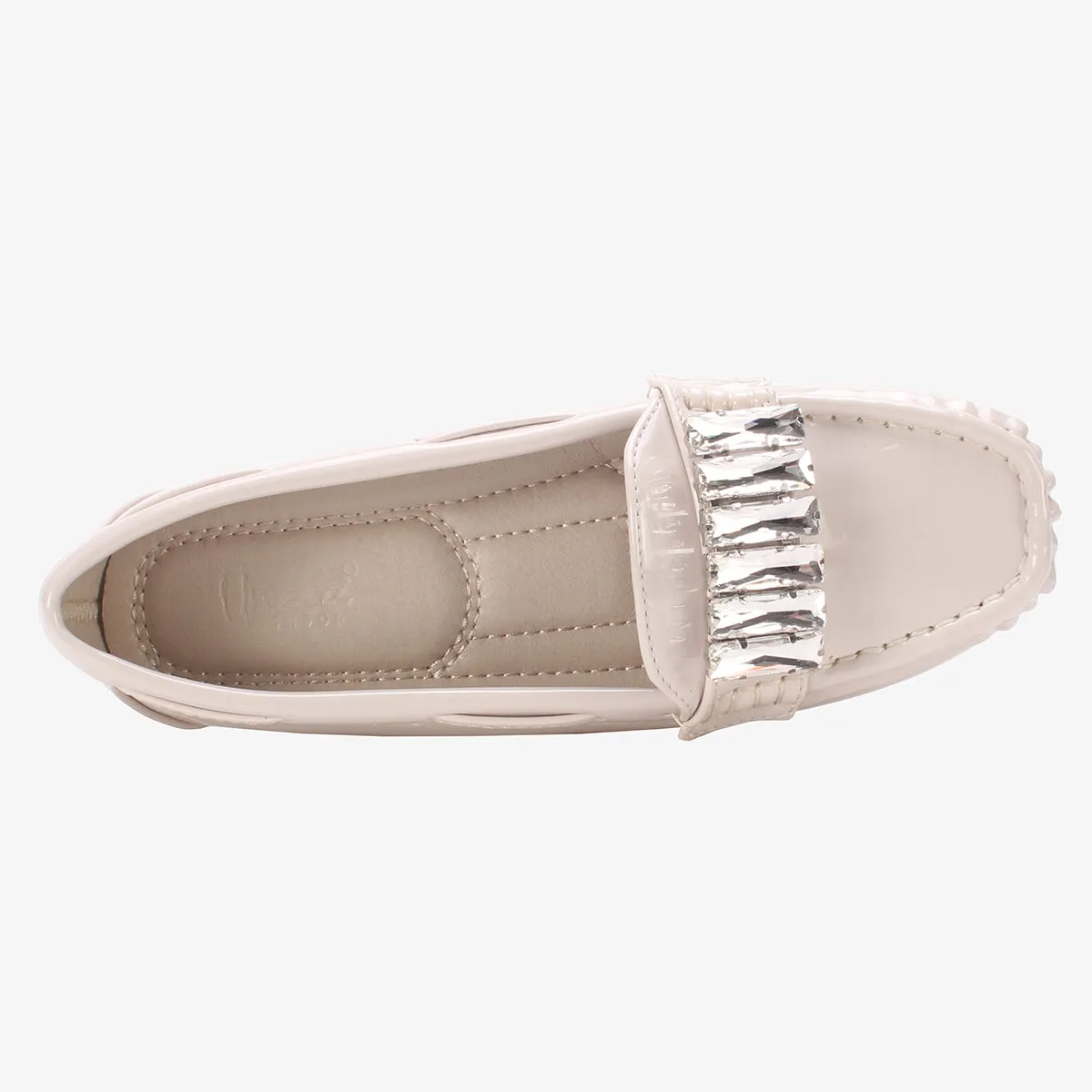 Girls "SALAKO" Decorated Flat Moccasins
